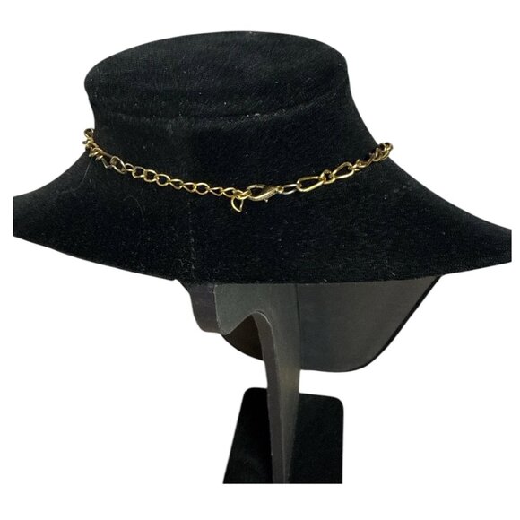 Jewel Tone Statement Bib Necklace Gold Tone Teardrop Pendant Multicolor - Picture 3 of 5